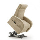 Poltrona Alzapersona Elettrica 2 Motori 74x85x160 cm in Tessuto Beige
