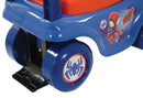 Macchina Cavalcabile per Bambini Volante Direzionabile Vano Contenitore e Telefono Marvel Spidey Blu