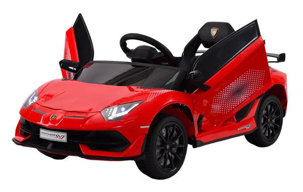 prezzo Macchina Elettrica per Bambini 12V con Licenza Lamborghini Aventador SVJ Small Rossa
