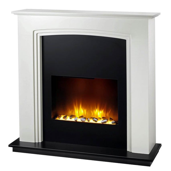 Elektrischer Bodenkamin Flammeneffekt 2000 W Chemin'Arte Manhattan White prezzo