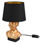 Lampada da Tavolo da Interno Attacco E14 in Ceramica Oro