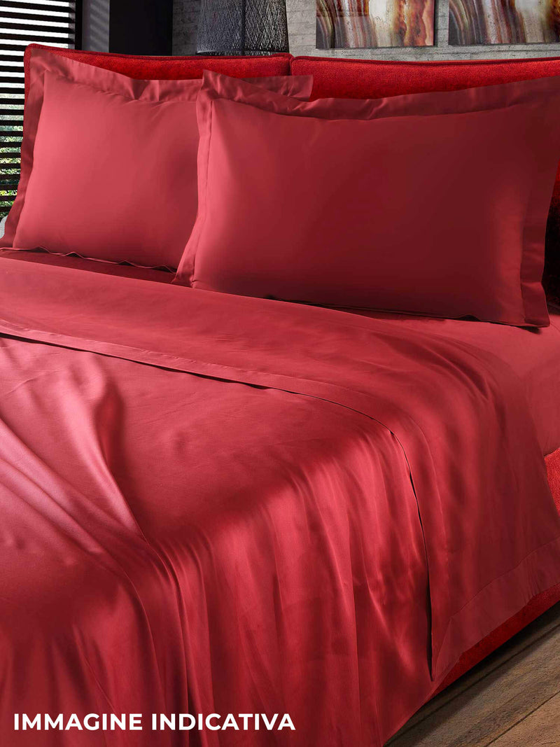 Set Lenzuola Matrimoniale Sopra Sotto e Federe Tinta Unita Garrini Clarice Bianco