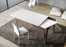 Tavolo Allungabile 160-220x90x77 cm Cico Mix Bianco Frassino