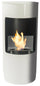 Bioethanol-Bodenkamin Ø45x95 cm Karlsen Cortina Weiß