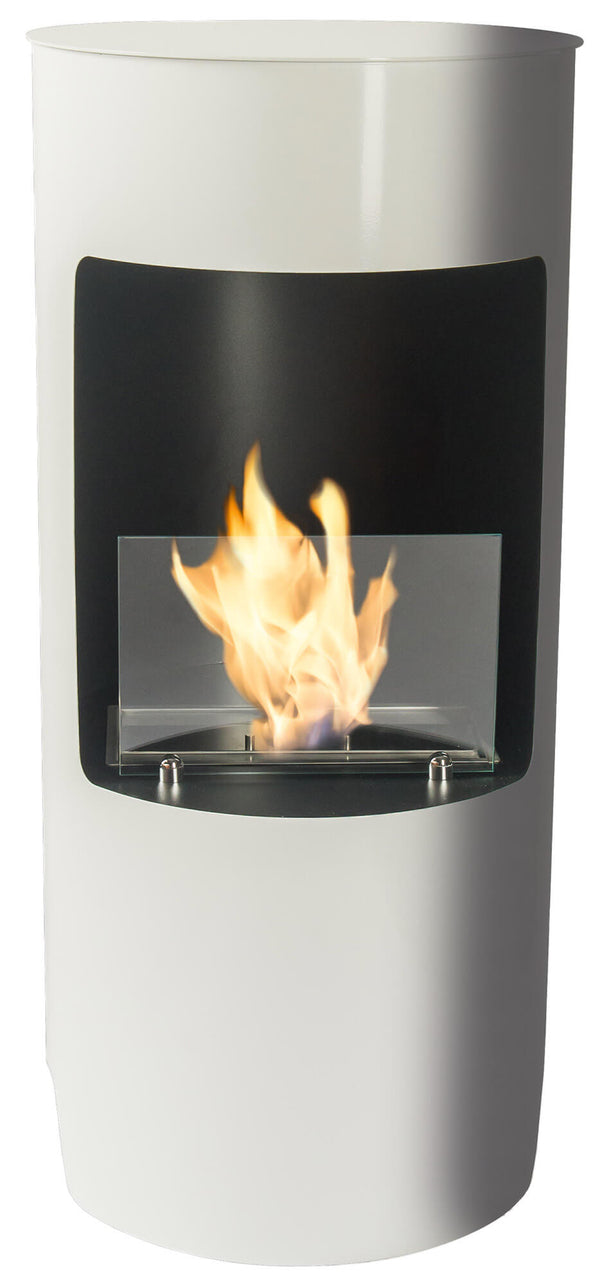 Bioethanol-Bodenkamin Ø45x95 cm Karlsen Cortina Weiß online