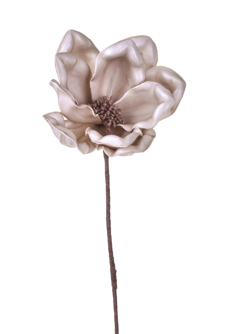 Set 3 Fiori Artificiali Magnolia 63 cm