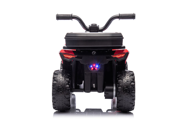 Quad Elettrico per Bambini Safari 6V con Bauletto Posteriore Rosso  