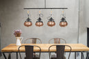 Lampadario Cups Nero 96,5x16,5x84,5 cm Metallo Nero