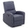 Manuell verstellbarer Relaxsessel aus blauem Fiorella-Stoff