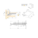 Guide Cassetto con Estrazione Soft 340 mm in Acciaio Emuca Bianco