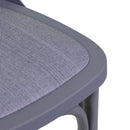 Sedia da Giardino in Plastica Cross Grigio
