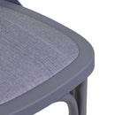 Sedia da Giardino in Plastica Cross Grigio