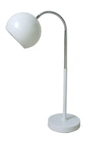 Paralume Ball da Tavolo Bianco 25x14x55 cm Metallo Bianco