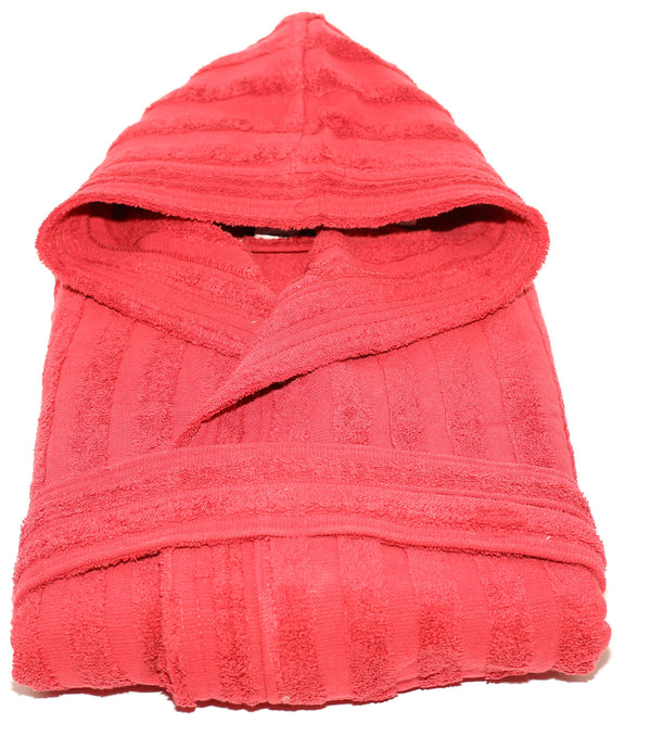 Sally Lines Bordeaux Frottee Bademantel 100% Baumwolle acquista