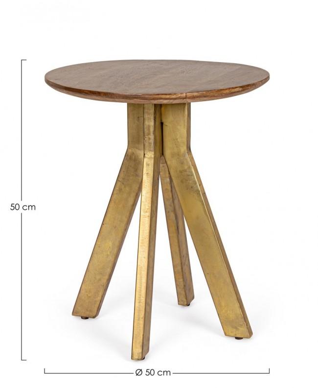 Tavolino Basso Ø50x50 cm in Legno