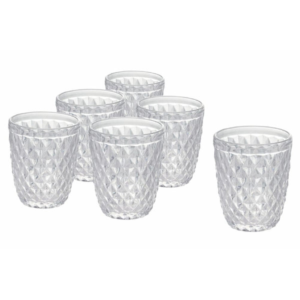 prezzo Set mit 6 Diamant-Wassergläsern in transparentem Glas von Villa d'Este Home Tivoli