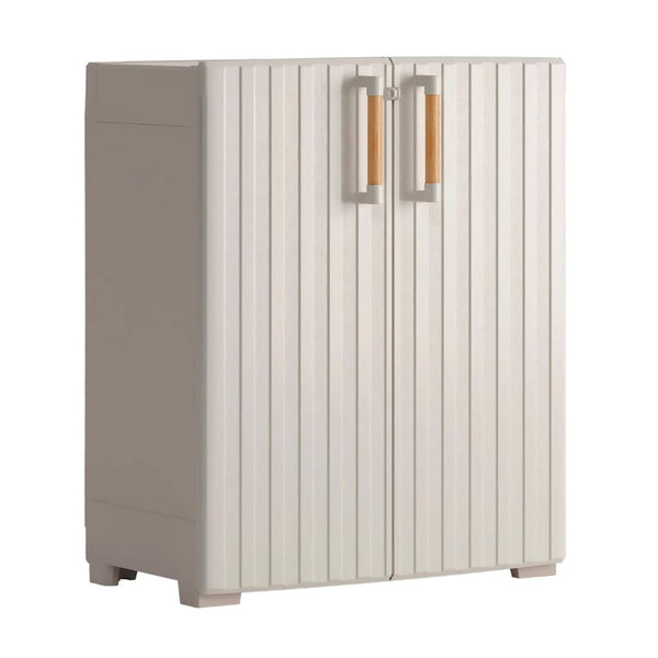 acquista Armadio da Esterno 1 Ripiano 80x45x98H cm in Plastica Keter Groove Basso Sabbia/Beige