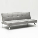 Divano Letto 175x83x74 cm in Tessuto Grigio
