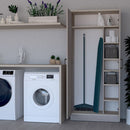 Armadio Portascope 71x38x182 cm con 5 ripiani Gabriella fango