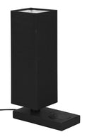 Lampada da Tavolo da Interno a LED in Metallo Nero Opaco