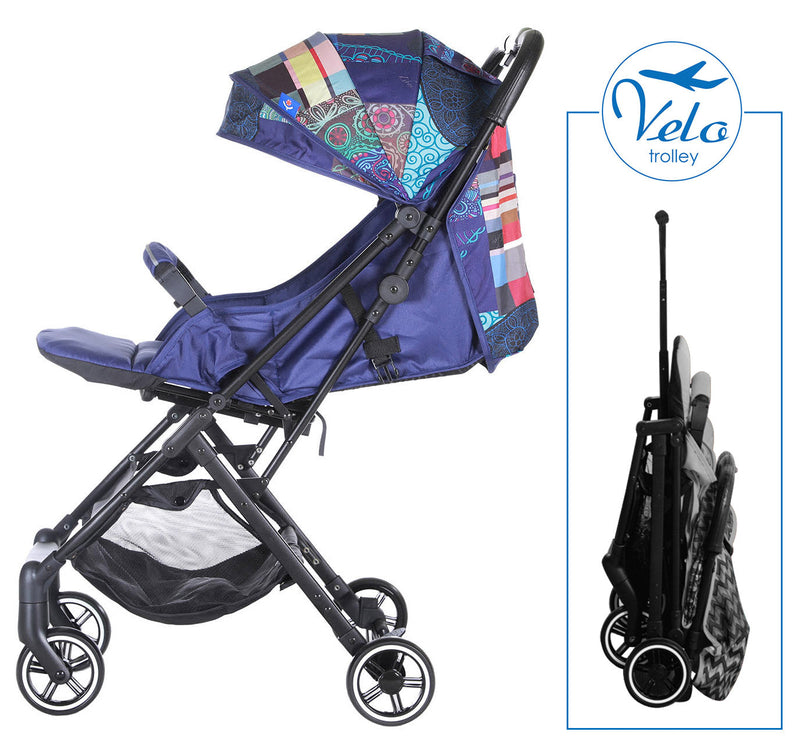Passeggino Trolley Leggero per Bambini Zibos Velo Rebel Blu