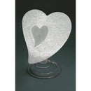 Lampada Cuore 15x5x15 cm con Led Bianco Caldo e Multicolor