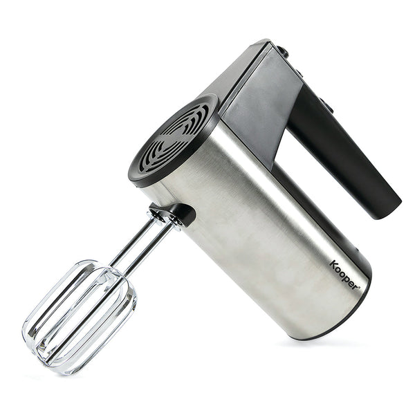 online Elektrischer Handmixer Doppelbesen 5 Geschwindigkeiten 330W Kooper Twistand Schwarz und Stahl