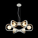 Lampada pendente Modern in Metallo Avola Bianco con Oro