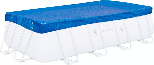 sconto Abdeckung für rechteckige Pools 956 x 488 cm Bestway Blau