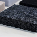 Pannello Fonoassorbente da Soffitto con Kit di 4 Cavetti 120x50 cm Finitura Antracite     