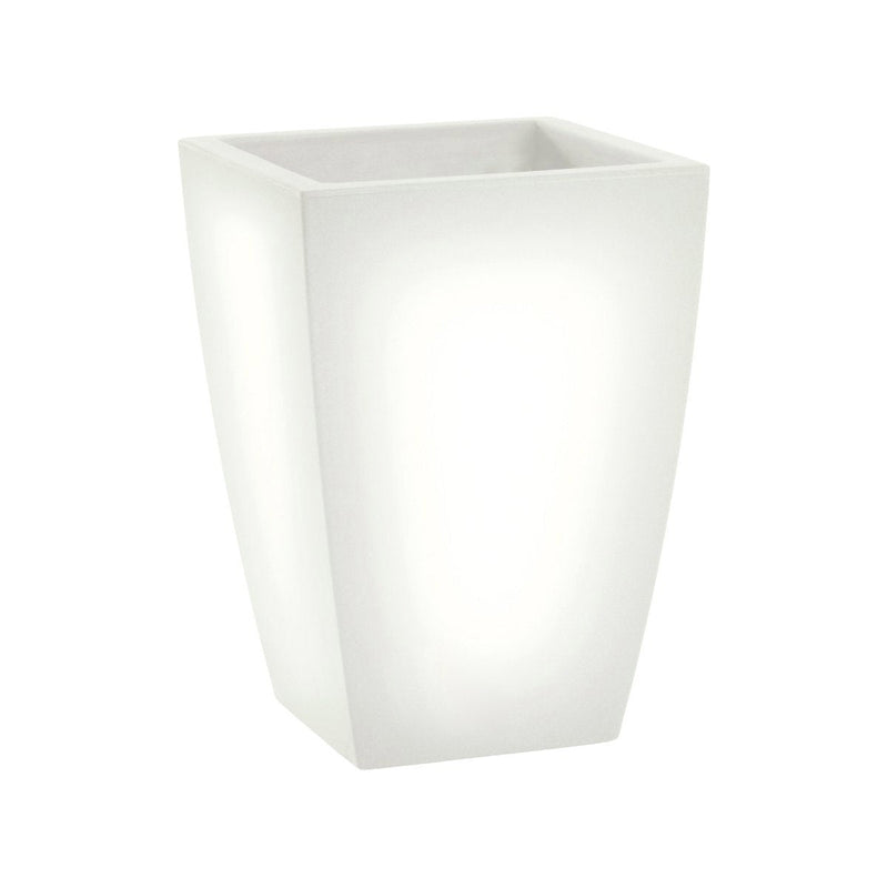 Vaso Luminoso da Giardino a LED 40x40x57 cm in Resina 5W Jasmine Bianco Caldo