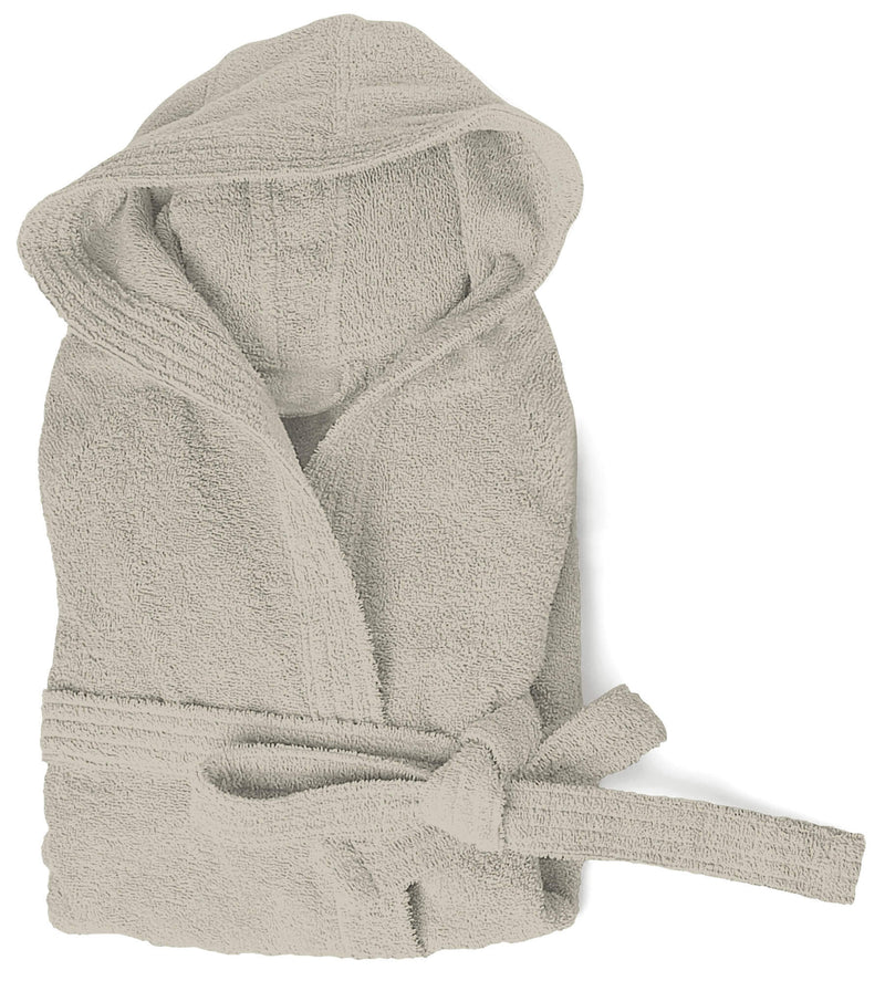 Accappatoio in Spugna 100% Cotone Tortora