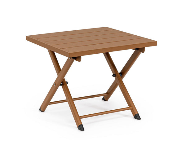 Tavolino da Salotto 44x43x36 cm in Alluminio Taylor Pecan acquista