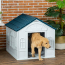 Cuccia per Cani Taglia Media e Grande max 30 kg 84,2x98,2x82 cm in Polipropilene Blu