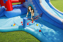 Castello Giostra Gonfiabile Acquatico Splash Park con Pompa Happy Hop