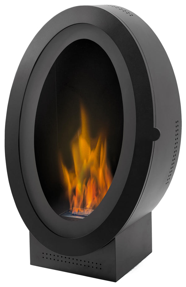 Bioethanol-Bodenkamin 120x76 cm Karlsen Osaka Schwarz sconto