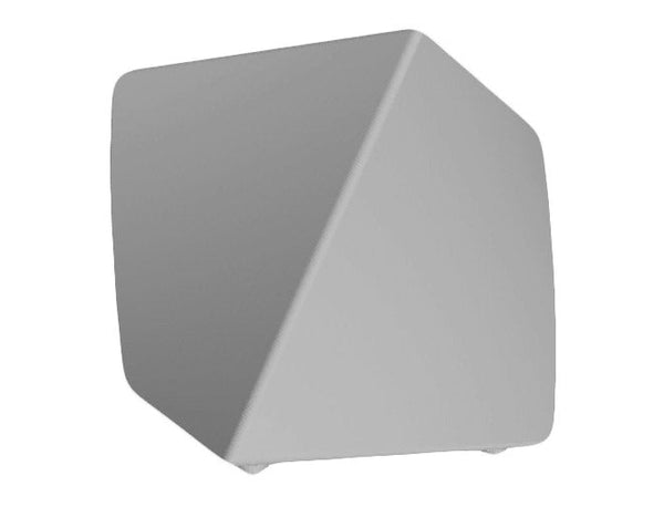 Vaso 45x45 cm in Resina Arkema Twisty Vase Bianco sconto