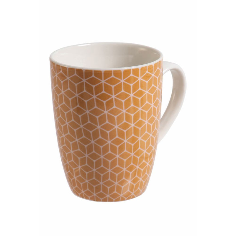 Set 3 Tazze Ø8,5x11 cm in Bone China VdE Tivoli 1996 Geometric