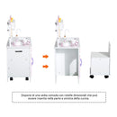 Cucina Giocattolo per Bambini in Legno con Sedia e Accessori 60x35x87 cm 