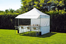 Gazebo Pieghevole da Giardino in Alluminio 3x3m Vorghini Mercato Bianco