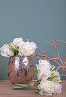 Bouquet Artificiale con Altezza 22 cm Nat Touchm Bianco