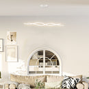Lampadario a LED Moderno Sospeso Luce Fredda 6500K 90x9x9 cm  Argento
