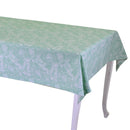 Tovaglia Rettangolare 140x240 cm in Cotone 180 GSM Tessuto Wild Rose Verde Acqua