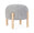 Sgabello Ø 45x38 cm Dalia in Bouclè Grigio Chiaro