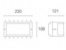 Applique da Esterno a LED 10W 3000K Sovil Marrone
