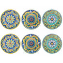Set 6 Sottobicchieri Ø10 cm  in Ceramica VdE Tivoli 1996 Scilla