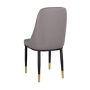 Set 6 Sedie Imbottite 45x42x92 cm in Similpelle Verdi