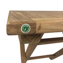 Tavolino Pieghevole Salvaspazio Burraco per Esterno 50x50 cm in Teak