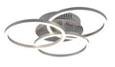 Plafoniera da Interno a led in Metallo Nickel Opaco