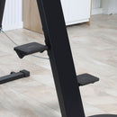 Vertical Climber Altezza Regolabile 100x60x175-195 cm con Monitor LCD in Acciaio e ABS Nero